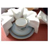 SHEEP PICTURE Sleeping In (signed and numbered print 180/1000 by artist Connie Bieber from New Liberty, Iowa), DESSERT DISH Bing & Groøndahl 3 piece porcelain set from the "Danmarks-Stellet features 