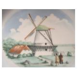 SHEEP PICTURE Sleeping In (signed and numbered print 180/1000 by artist Connie Bieber from New Liberty, Iowa), DESSERT DISH Bing & Groøndahl 3 piece porcelain set from the "Danmarks-Stellet features 