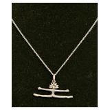 LEFTON Silver Jewelry & Porcelain trinket box WITH JEWELRY