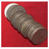 Twenty (20) 90%  FRANKLIN Half Dollars