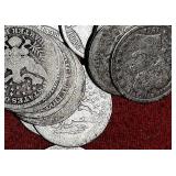 Twenty (20) 20th Cent 90% silver Barber quarters