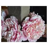 Lot of (6) Silk Faux Flower Arrangements (pink)