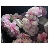 Lot of (6) Silk Faux Flower Arrangements (pink)