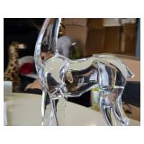 Plastic Reindeer Statue 9" x 24" (clear)