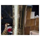 Lot of (1) Metal Decorative Floor Vase - Majesty by Accent Décor 12" x 38" (gold)