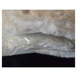 Lot of (6) 18" Faux Arcti Fox Christmas Stockings