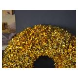 24" Bow Wreath (gold)