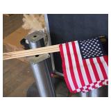 Lot of (12) U.S.A. Flag on Wood Stick