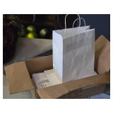 Lot of (52) Gift Bags 8" x 10" and One Box of Gray Tissue Paper