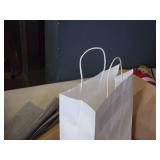 Lot of (52) Gift Bags 8" x 10" and One Box of Gray Tissue Paper