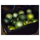 Lot of (1 Tub) Christmas Ball Ornaments (assorted)