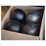 Lot of (8) 10" Christmas Ball Ornaments