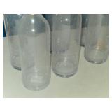 Lot of (6) Glass Bottle Vase 3 1/2" x 14 1/2"