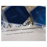 (5) Tile Sheets 11-1/2" x 11-1/2", (36) Acrylic Plastic Mirror Stickers 3-1/4" x 3-1/4"