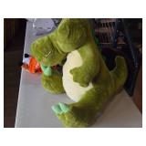 Lot of (4) Stuffed Animals - 24" Crocodile, 20" Elephant, 24" Dog, 12" Yolo Chipmunk