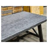 Outdoor Picnic / Dining Table Resin Top / Wood Frame 6-1/2