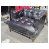 Four Hands Dylan Mid-Century Leather with Blind Tufting Arm Chair