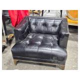 Four Hands Dylan Mid-Century Leather with Blind Tufting Arm Chair