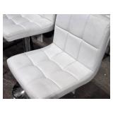 Lot of (2) 45" Faux Leather Swivel Bar Chairs | Adjustable