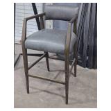 40" Padded Wood Bar Chair by Keagan