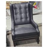 Faux Leather Lounge Armchair - Blblioteca by Sunpan