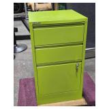 Bisley Metal Locking File Cabinet 3-drawer and Key