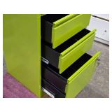 Bisley Metal Locking File Cabinet 3-drawer and Key