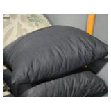 Lot of (4) 13" Cloth Covered Throw Pillow by Thymo (black)