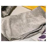 Lot of (5) Throw Pillow Covers with Herringbone pattern 24" x 13" (grey)