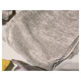 Lot of (5) Throw Pillow Covers with Herringbone pattern 24" x 13" (grey)