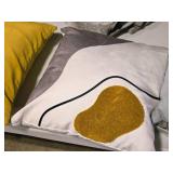 14" Modern Abstract design Decorative Covered Throw Pillow