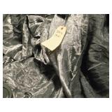 Lot of (3) Crystalene Fabric Stage Curtains (black/silver)