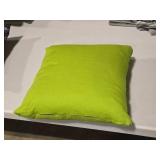 14" Covered Throw Pillow (lime green)