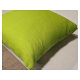 14" Covered Throw Pillow (lime green)