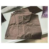 Lot of (4) 20" Cotton Velvet Throw Pillow Covers - Sanela by Ikea (dark brown)