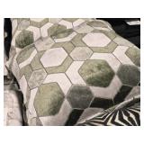 Lot of (4) 21" Covered Throw Pillow - Manipur by Designer