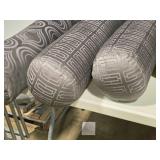 Lot of (2) Bolster Pillow with Geometric pattern 5