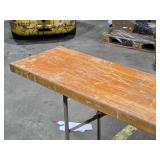 Lot of (5) Wood Top / Metal Frame Folding Tables by Brede 8