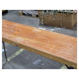 Lot of (5) Wood Top / Metal Frame Folding Tables by Brede 8