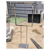 Lot of (4) Metal Retail Display Sign on Stand