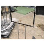 Lot of (4) Metal Retail Display Sign on Stand