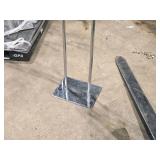 Lot of (4) Metal Retail Display Sign on Stand