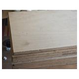 Lot of (12) Sandeply Plywood Sheets 5/8" x 32" x 24"