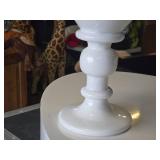 Lot of (1) Resin Decorative Floor Vase 9" x 32" (white)