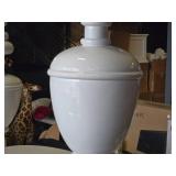 Lot of (1) Resin Decorative Floor Vase 11" x 40" (white)