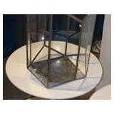 Geometric Clear Plastic Hanging Lantern 12" x 15 1/2"