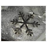 Lot of (~20) 6" Metal Snowflake Ornaments