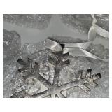 Lot of (~20) 6" Metal Snowflake Ornaments