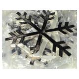Lot of (~20) 8" Metal Snowflake Ornaments