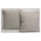 Beige Textured Throw Pillows - 2-Pack